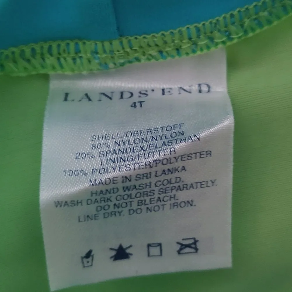 Lands' End RashGuard  Swim Top Sz 4T EUC worn once